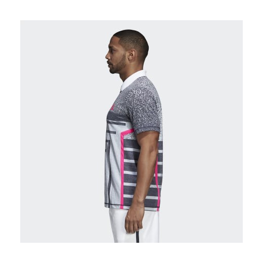 T-shirt męski wielokolorowy Adidas z krótkim rękawem 
