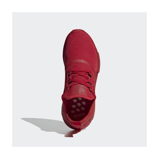 Buty sportowe damskie czerwone Adidas nmd sznurowane 