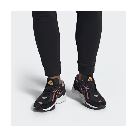 Buty sportowe męskie Adidas czarne jesienne wiązane 