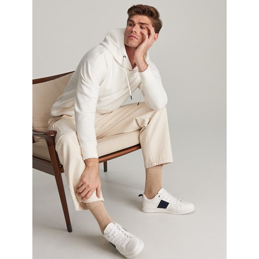 Reserved - Bluza basic z bawełną organiczną - Biały Reserved  XS 