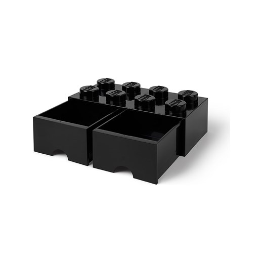 Pojemnik "Brick 8" w kolorze czarnym z szufladami - 50 x 18 x 25 cm Lego  OneSize okazja Limango Polska 