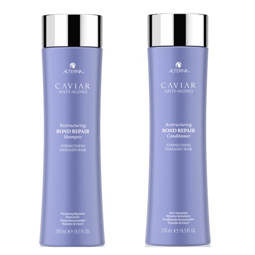 Alterna Caviar Restructuring Bond Repair | Zestaw do włosów zniszczonych: szampon 250ml + odżywka 250ml