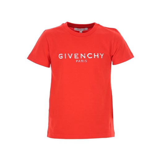 Givenchy Koszulka Dziecięca dla Chłopców Na Wyprzedaży, czerwony, Bawełna, 2019, 12Y 6Y