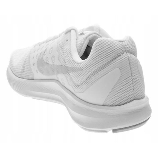 Buty sportowe damskie Nike downshifter białe bez wzorów wiązane 