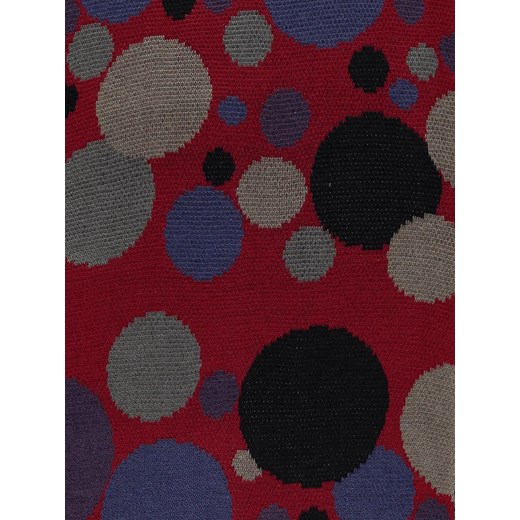 Szal w kolorze niebiesko-czerwono-szarym - 190 x 30 cm Silk Scarves & Co  OneSize wyprzedaż Limango Polska 