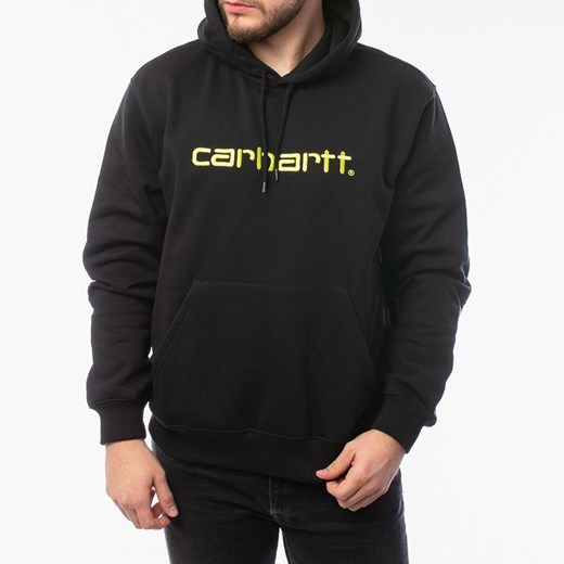 Bluza męska Carhartt WIP Hooded Sweatshirt I027093 BLACK/LIME    sneakerstudio.pl