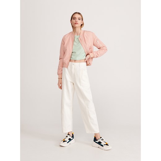 Reserved - Kurtka bomberka - Różowy Reserved  36 