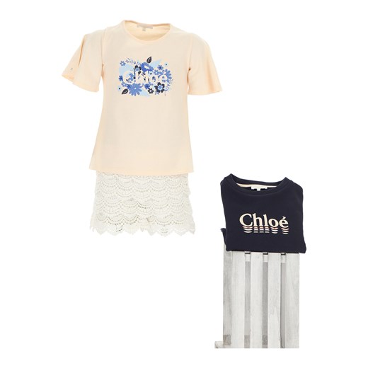 Chloe Koszulka Dziecięca dla Dziewczynek, różowy, Bawełna, 2019, 10Y 12Y 14Y 3Y 5Y 6Y 8Y  Chloé 5Y RAFFAELLO NETWORK
