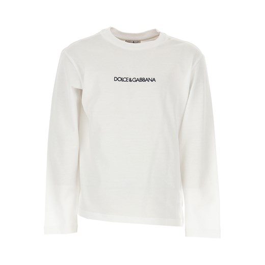 Dolce & Gabbana Koszulka Dziecięca dla Chłopców Na Wyprzedaży, biały, Bawełna, 2021, 10Y 12Y