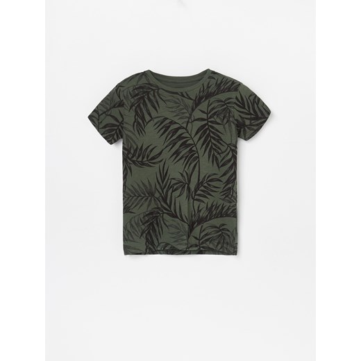 Reserved - Koszulka z botanicznym wzorem - Zielony  Reserved 146 