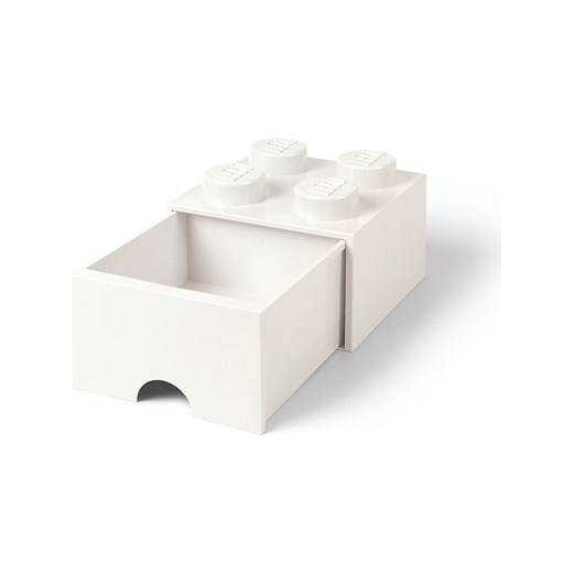 Pojemnik "Brick 4" w kolorze białym z szufladami - 25 x 18 x 25 cm Lego OneSize Limango Polska okazja