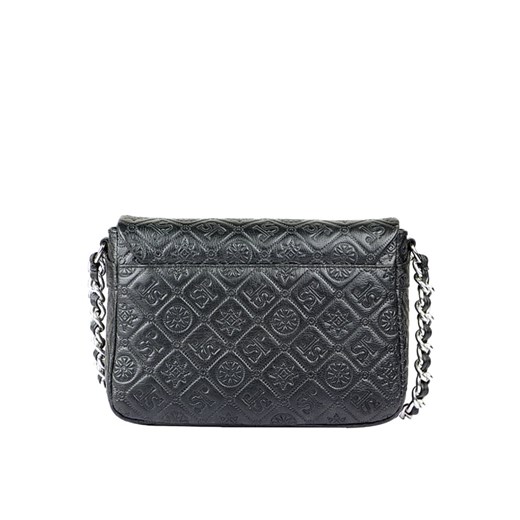 Skórzana torebka w kolorze czarnym - 24 x 16 x 8 cm Silvio Tossi OneSize wyprzedaż Limango Polska