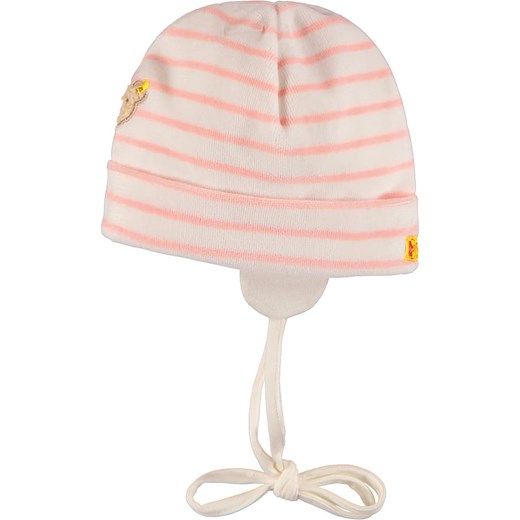 Czapka w kolorze jasnoróżowo-białym Steiff 43 cm wyprzedaż Limango Polska