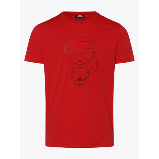 KARL LAGERFELD - T-shirt męski, czerwony  Karl Lagerfeld L vangraaf
