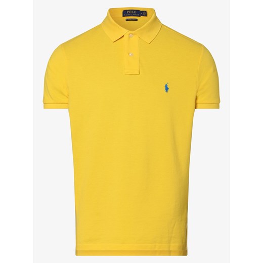 Polo Ralph Lauren - Męska koszulka polo – Custom Slim Fit, pomarańczowy Polo Ralph Lauren L vangraaf