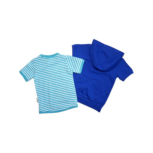 Koszulki (2 szt.) w kolorze niebiesko-turkusowo-białym   98 promocyjna cena Limango Polska 