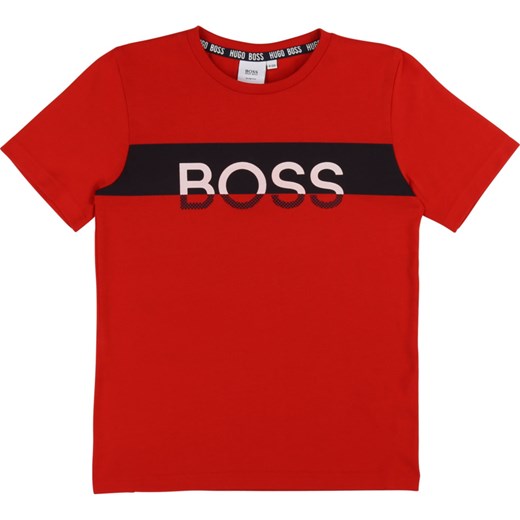 T-shirt chłopięce BOSS Hugo czerwony 