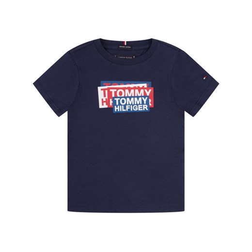 T-shirt chłopięce Tommy Hilfiger granatowy 