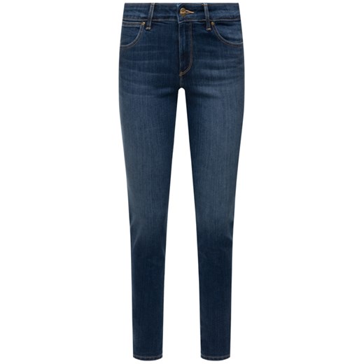 Granatowe jeansy damskie Wrangler w miejskim stylu 