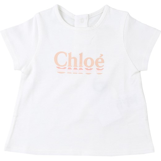 Chloe Koszulka Niemowlęca dla Dziewczynek, biały, Bawełna, 2019, 12M 18M 2Y 3Y 6M 9M Chloé  6M RAFFAELLO NETWORK