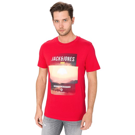 T-shirt męski Jack & Jones z bawełny 