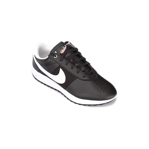 Buty sportowe damskie Nike młodzieżowe cortez czarne sznurowane bez wzorów na płaskiej podeszwie 
