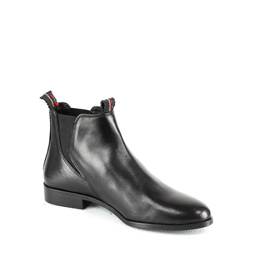 Skórzane sztyblety w kolorze czarnym Manoukian Shoes 41 okazja Limango Polska