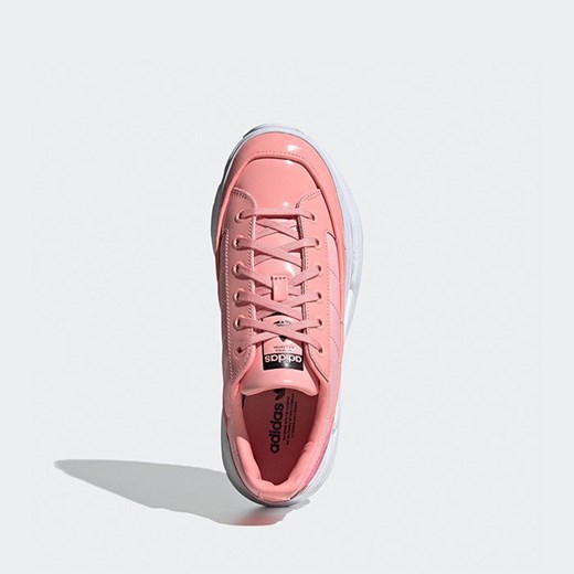 Adidas Originals buty sportowe damskie sneakersy sznurowane różowe na platformie 