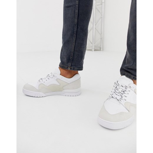 Lacoste Court Point białe buty sportowe na grubej podeszwie-Biały