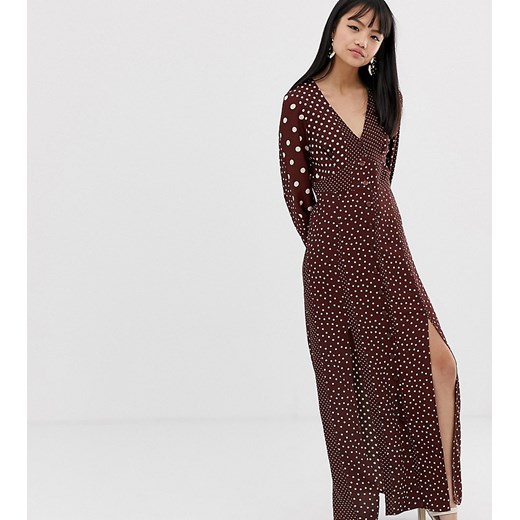 Sukienka Miss Selfridge Petite Odzież Damska QZ brązowy FTWI Sukienka Miss Selfridge Petite Odzież Damska QZ brązowy FTWI