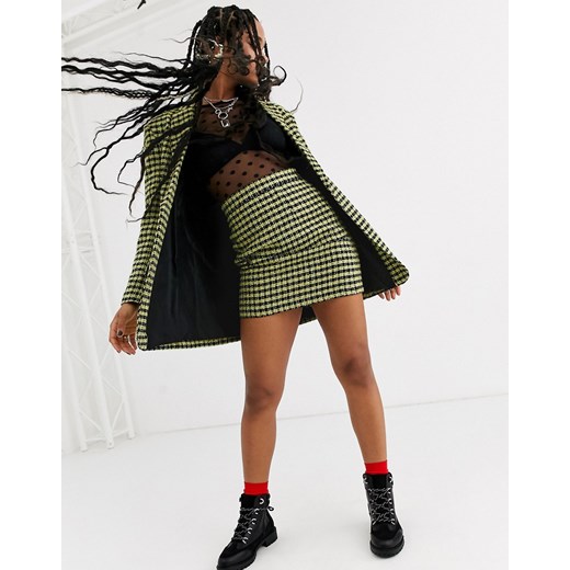ASOS DESIGN – Neonowa spódnica z tkaniny bukle – Część zestawu-Wielokolorowy