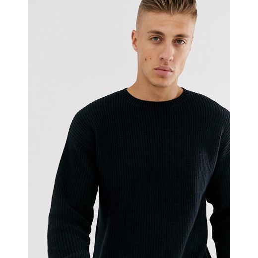 Cotton On — Czarny sweter z dzianiny