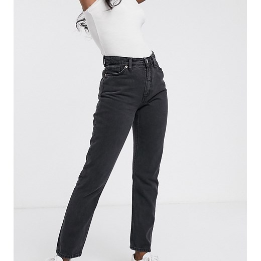 Monki Kimomo – Czarne mom jeans z podwyższonym stanem z oraganicznej bawełny-Czarny