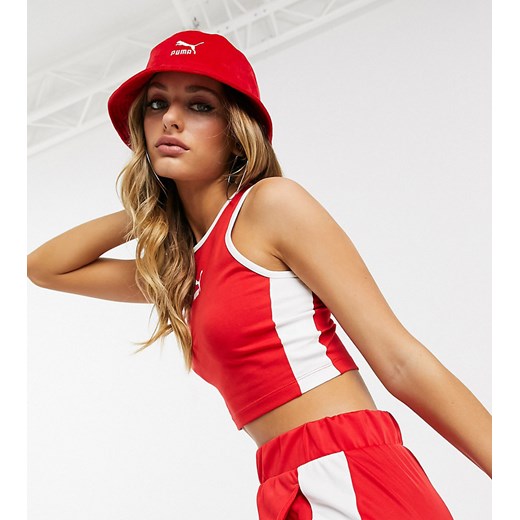 Puma – Czerwony kapelusz typu bucket z weluru