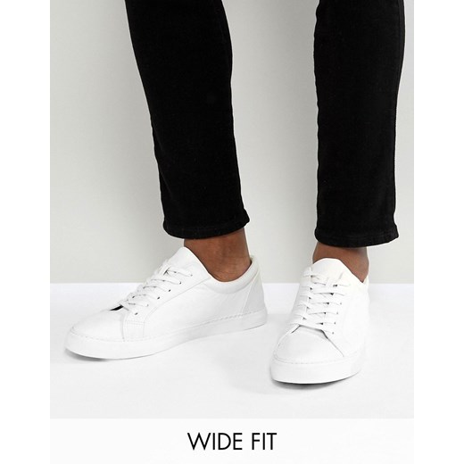 ASOS DESIGN – Szerokie białe buty sportowe-Biały