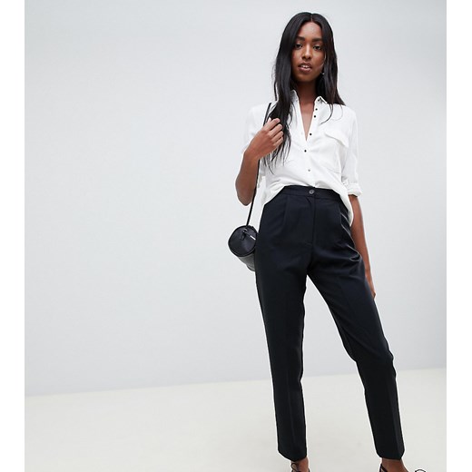 ASOS DESIGN Tall – Zwężane spodnie z elastycznego materiału-Czarny