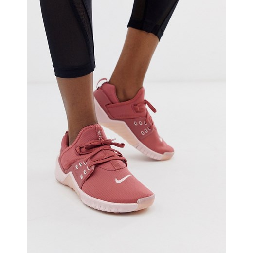 Nike Training – Free metcon 2 – Różowe buty sportowe-Różowy