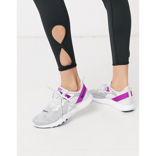 Nike – Training – Flex – Szare buty sportowe-Szary