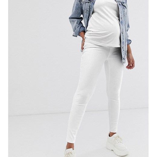 Spanx – Mama – Legginsy nad kostkę w stylu jeansów-Biały