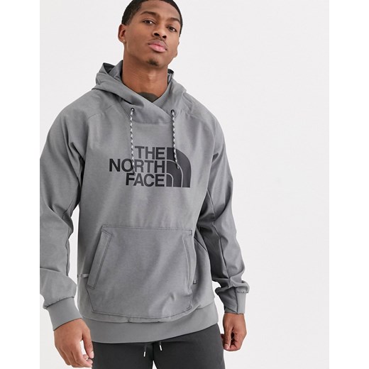 The North Face – Szara bluza z kapturem z logo-Szary