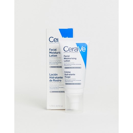 CeraVe – Na noc – Lekki krem nawilżający do twarzy dla skóry normalnej i suchej 52 ml-Brak koloru