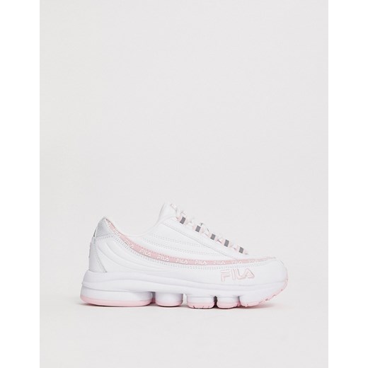Fila – Dragster 97 – Biało-różowe buty sportowe-Biały