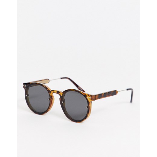 Spitfire–  Post Punk – Okrągłe okulary z szylkretowym wzorem-Brązowy