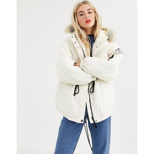 Parka damska Tommy Jeans bez wzorów