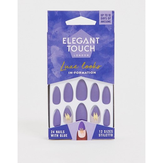 Elegant Touch – Luxe Look – Sztuczne paznokcie - In Formation-Niebieski