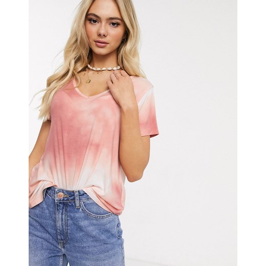 Hollister – T-shirt o bardzo luźnym kroju-Różowy