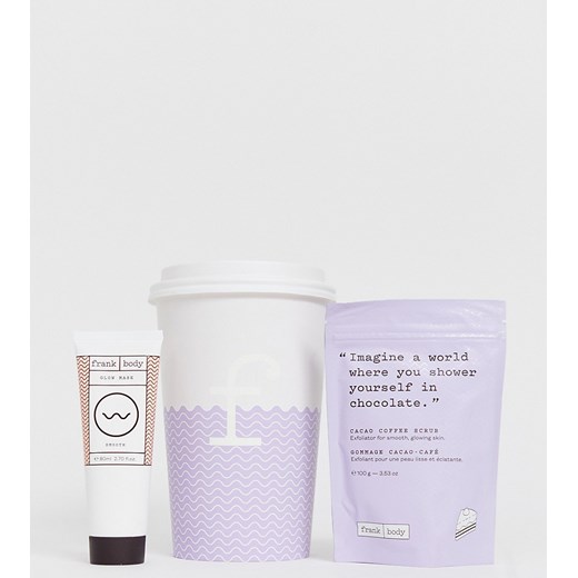 Frank - Body Coffe Cup Mocha-Latte - Kakaowo-kawowy scrub do ciała i rozjaśniająca maseczka do twarzy-Brak koloru