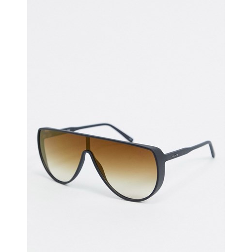 Lacoste Sport – Okulary przeciwsłoneczne z oprawkami flat top inspirowane modą sportową-Czarny