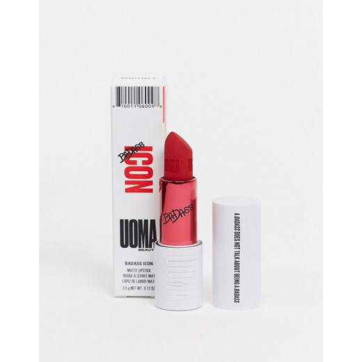 UOMA Beauty BadAss Icon - Skoncentrowana, matowa pomadka o odcieniu Sade-Czerwony