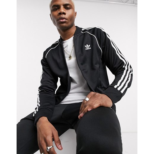adidas Originals – Superstar – Czarna kurtka od dresu-Czarny